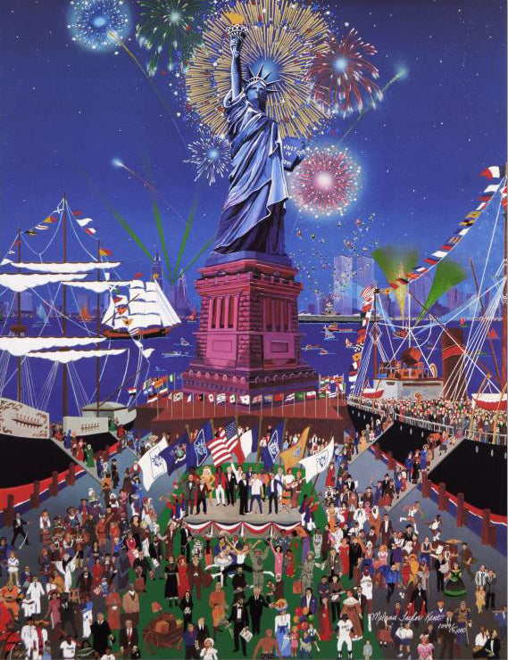 Statue of Liberty Centennial Melanie Taylor Kent Lithograph Hand