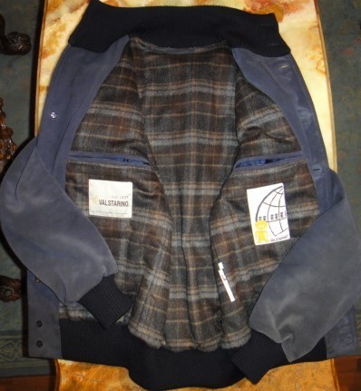 バルスター valstar】本革スエードレザーブルゾン 中綿ウール裏地 44