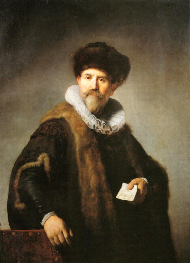 ニコラース・ルッツの肖像 レンブラント 絵画解説