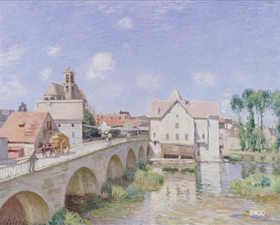 モレ・シュル・ロワンの橋」 アルフレッド・シスレー | 世界の美術館