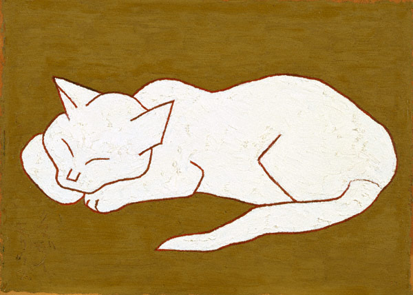 熊谷守一《白猫》──抽象画に見える「池田良平」：アート・アーカイブ