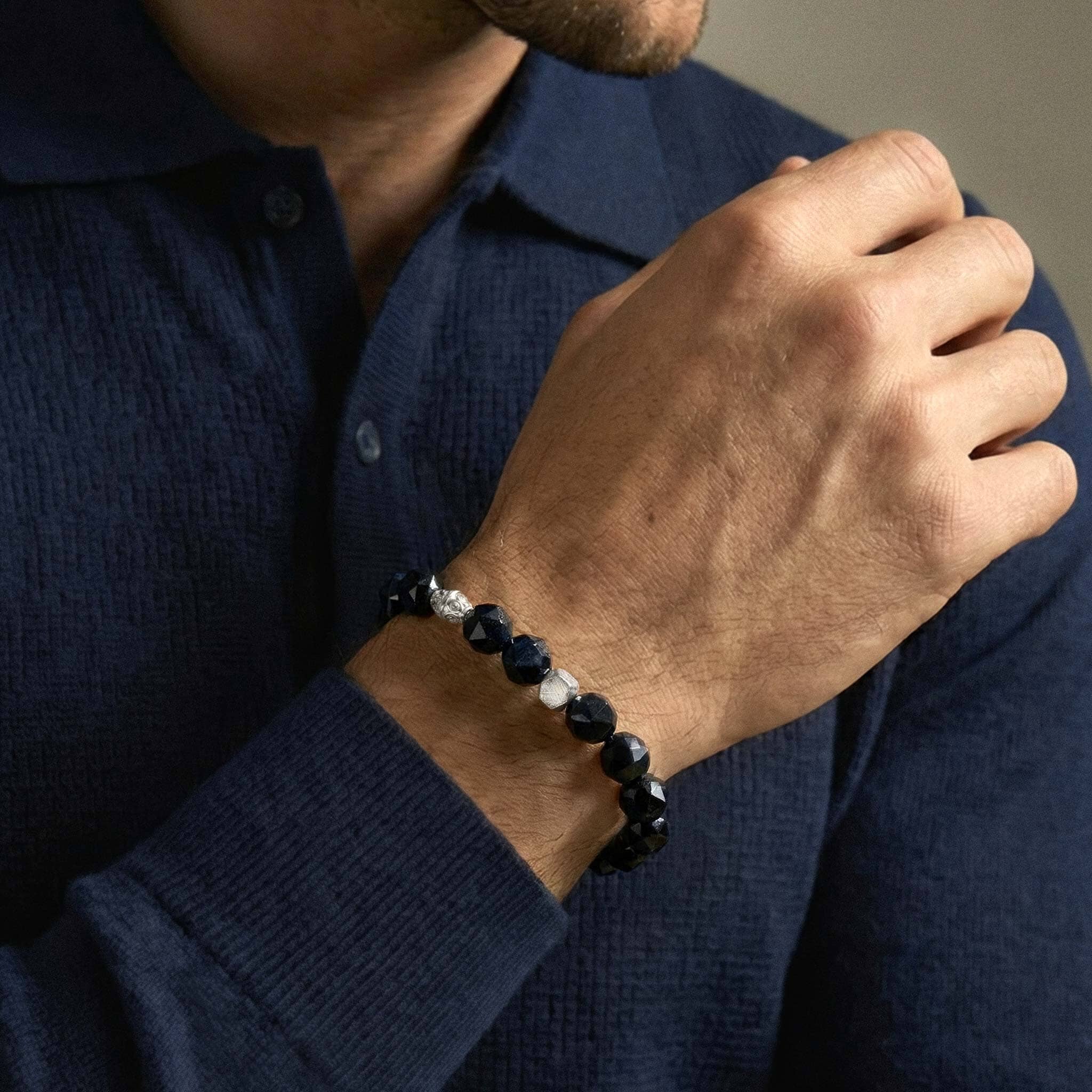 AWNL】メンズ 隕石/ホークスアイ ブレスレット｜ロブスタークラスプ