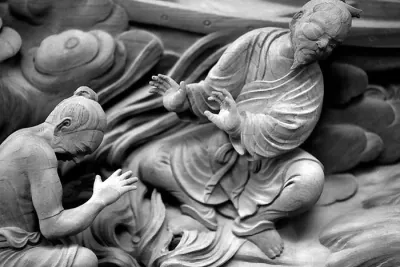 柴又帝釈天 | 東京散歩】柴又帝釈天の彫刻 | Photo by awazo.com