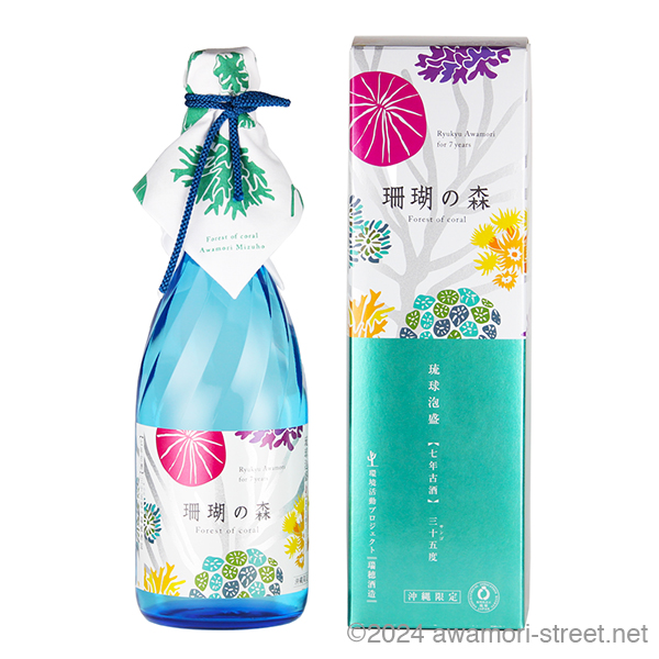 珊瑚の森 7年古酒 35度,720ml 環境活動プロジェクト / 瑞穂酒造 / 泡盛