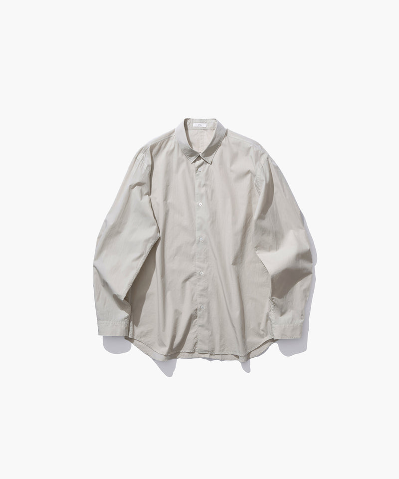 SHRINK COTTON LAWN | OVERSIZED SHIRT – ATON | エイトン