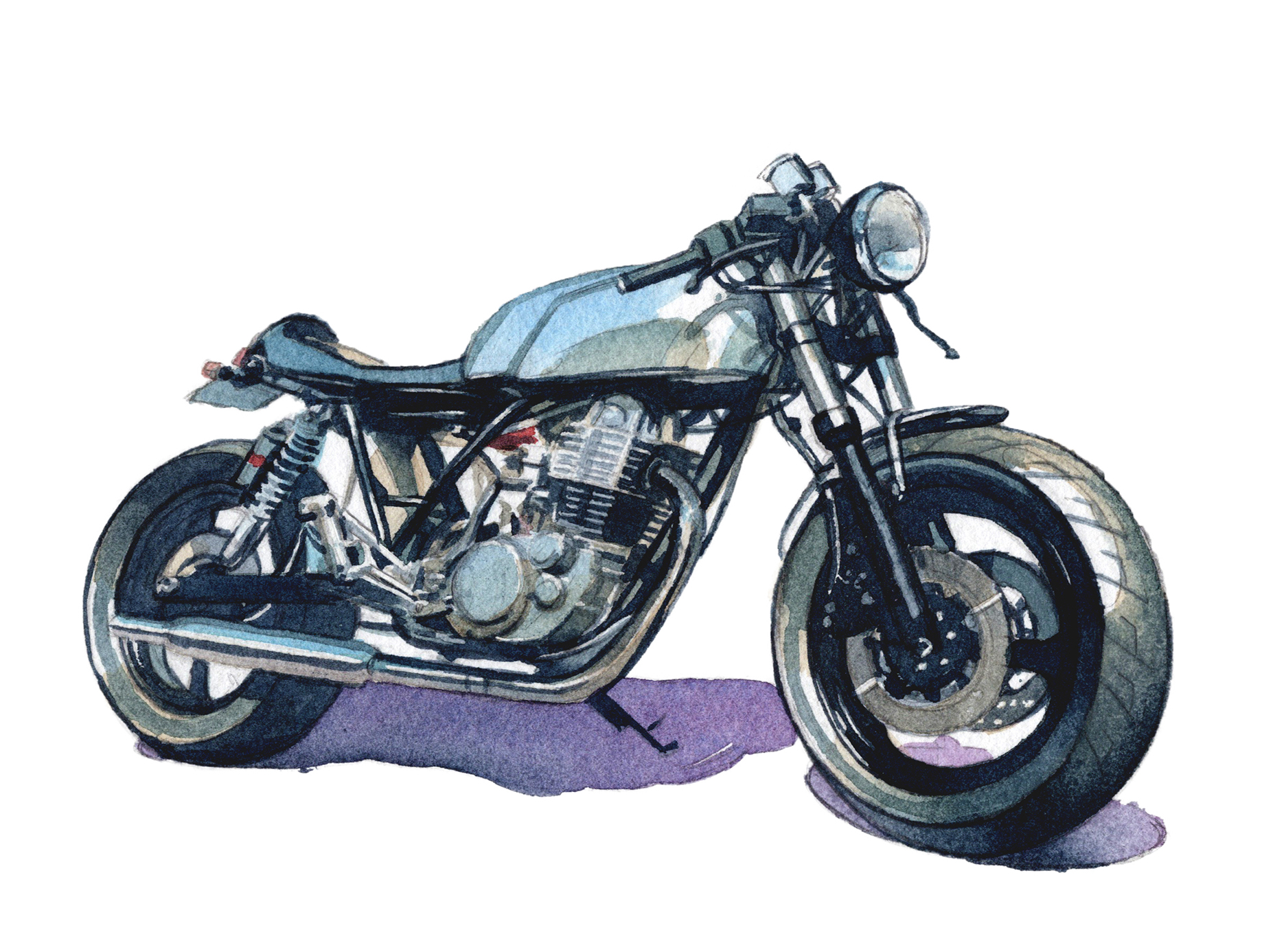 雑誌 Lightning(ライトニング) 2021年8月号 ストリートバイクイラスト