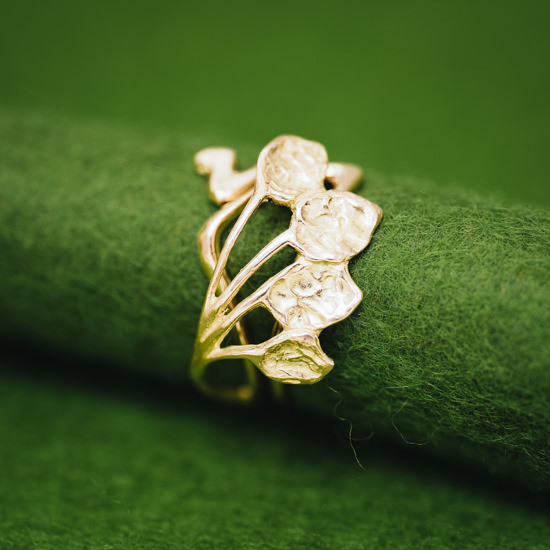 クラシックリング リーフ • K18ゴールド or プラチナ - ATELIER SHINJI