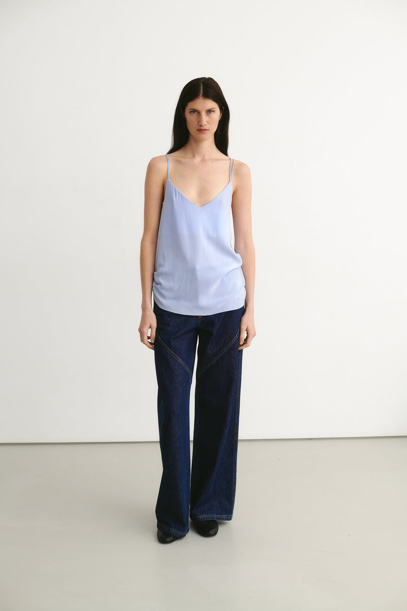 Iza Silk Cami Blue Lavender – ATTIRE THE STUDIO