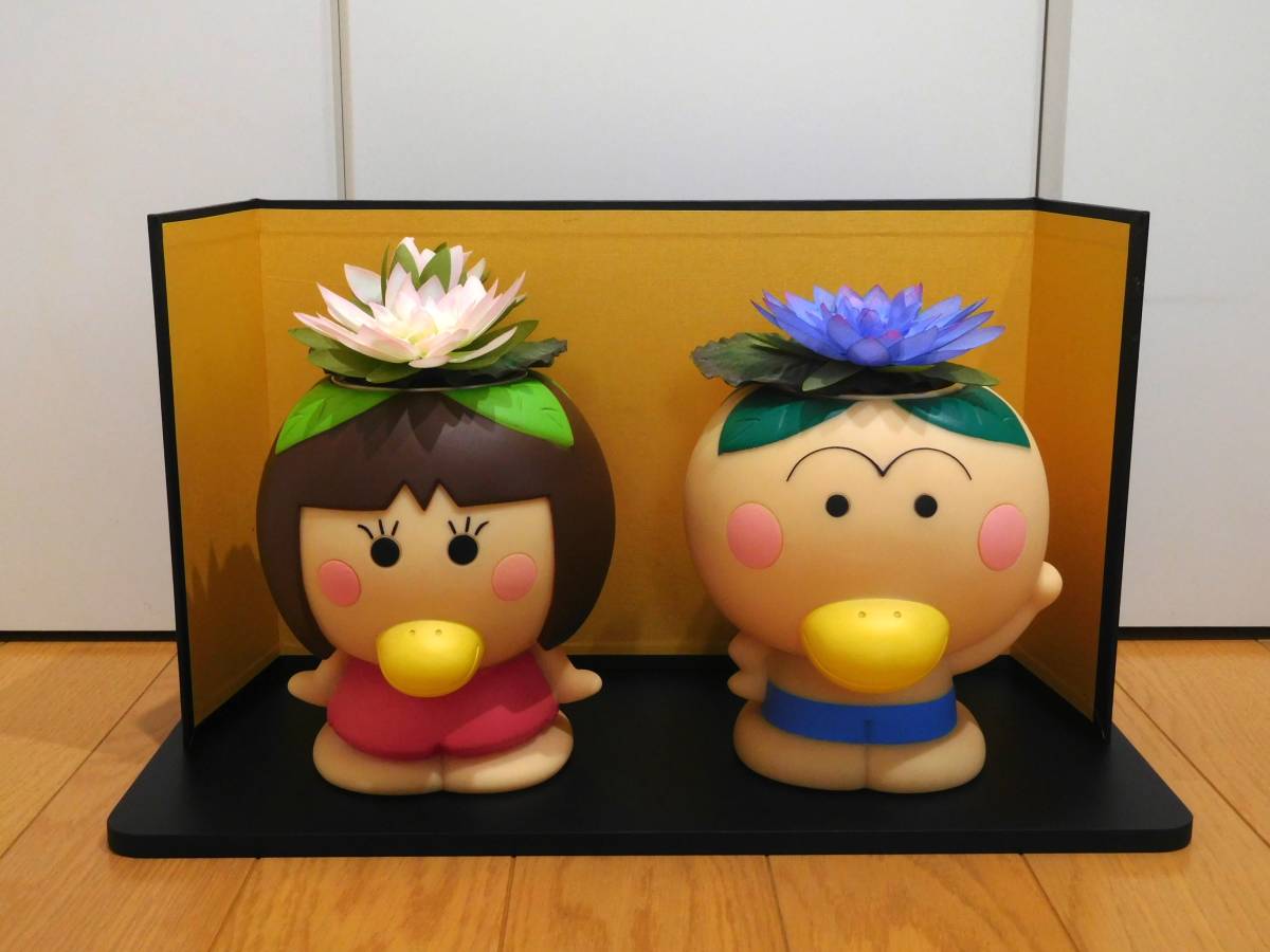 はなかっぱ&ももかっぱ（限定台座&屏風付）コンポート 植木鉢(鉢