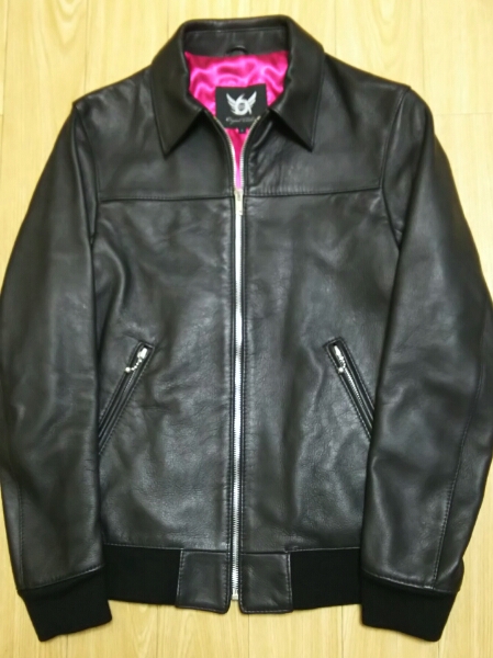 新品！666 ライダースジャケット 英国製ルイスレザー 甲本ヒロト(S