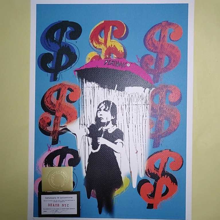 DEATH NYC 世界限定100枚 アートポスター Banksy バンクシー Andy