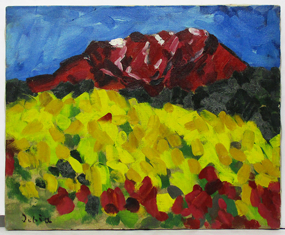 No3474 額装中畠一宇油彩画「バラ」5号直筆サイン裏書有送料無料