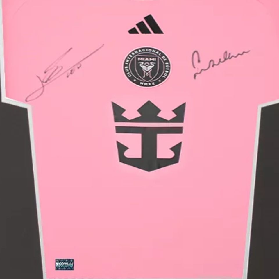 デビット・ベッカム＆リオネル・メッシ【直筆サイン入り】インテル