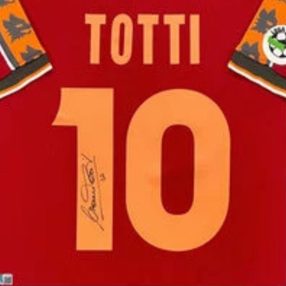 フランチェスコ・トッティ【直筆サイン入り】1998-99ASローマホーム