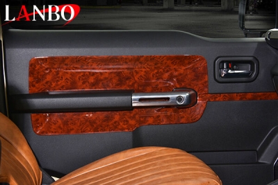 ジムニー JB64 LANBO 3Dインテリアドアパネル 6ピースセット 茶木目調