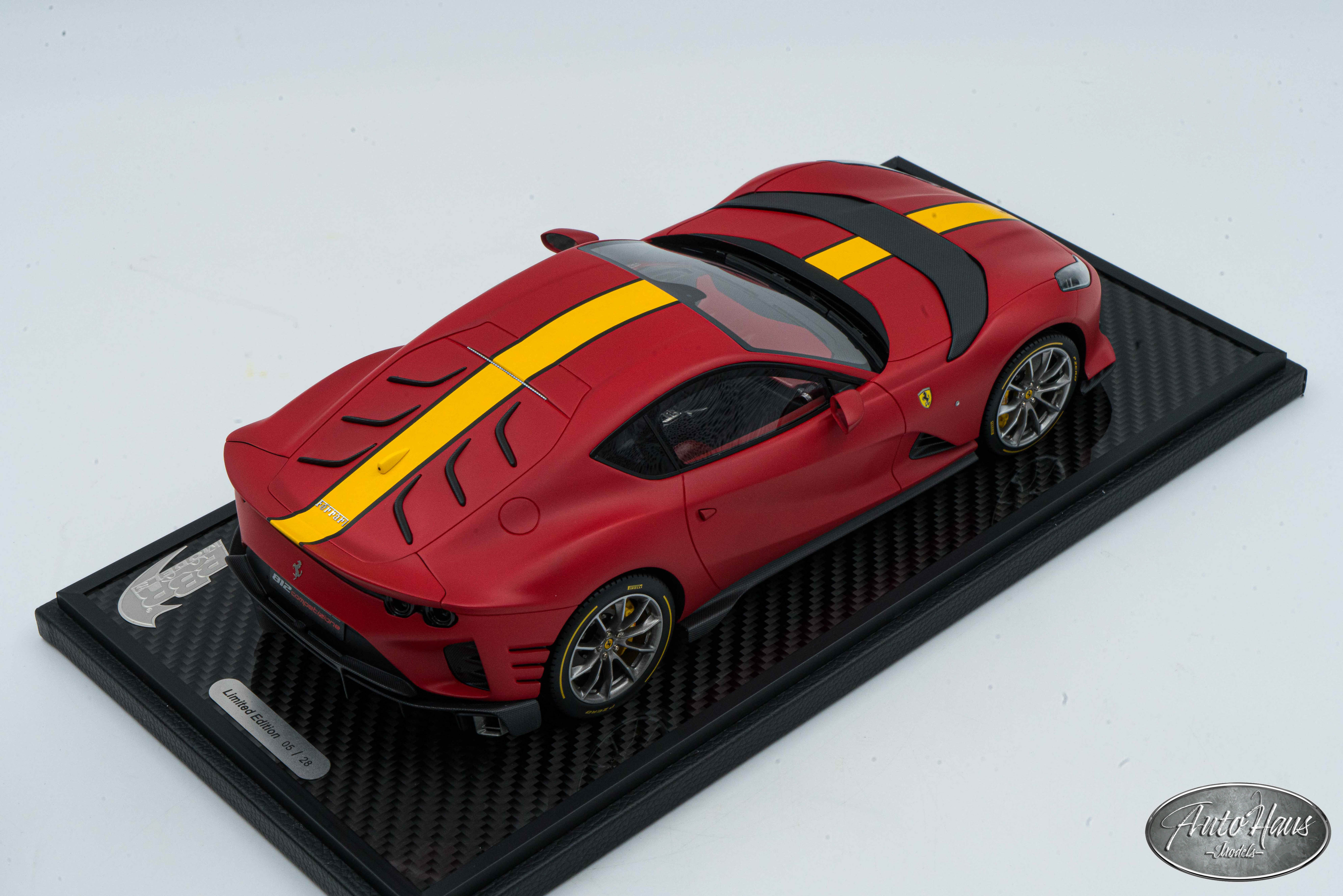 1/18 BBR Ferrari 812 Competizione Matt Red – AutoHaus Models