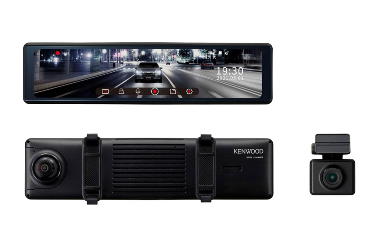 ケンウッド、初のデジタルルームミラー型ドラレコ - AV Watch