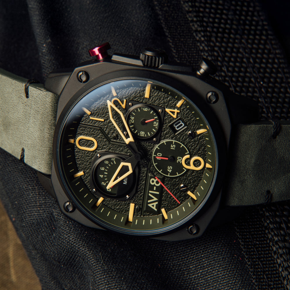 Deep Green Black | Hawker Hunter Retrograde Chronograph – AVI-8