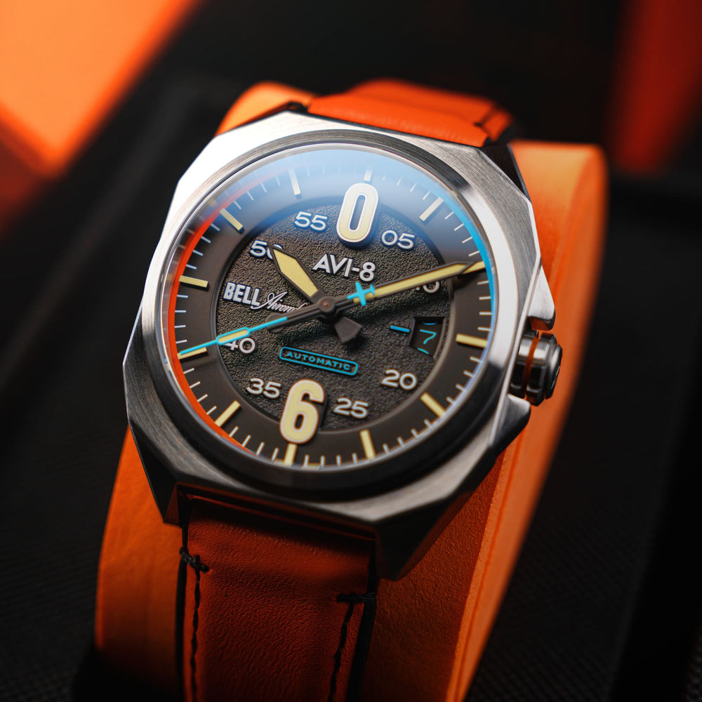 Graphite Black | Bell X-1 Machbuster Automatic – AVI-8 Timepieces