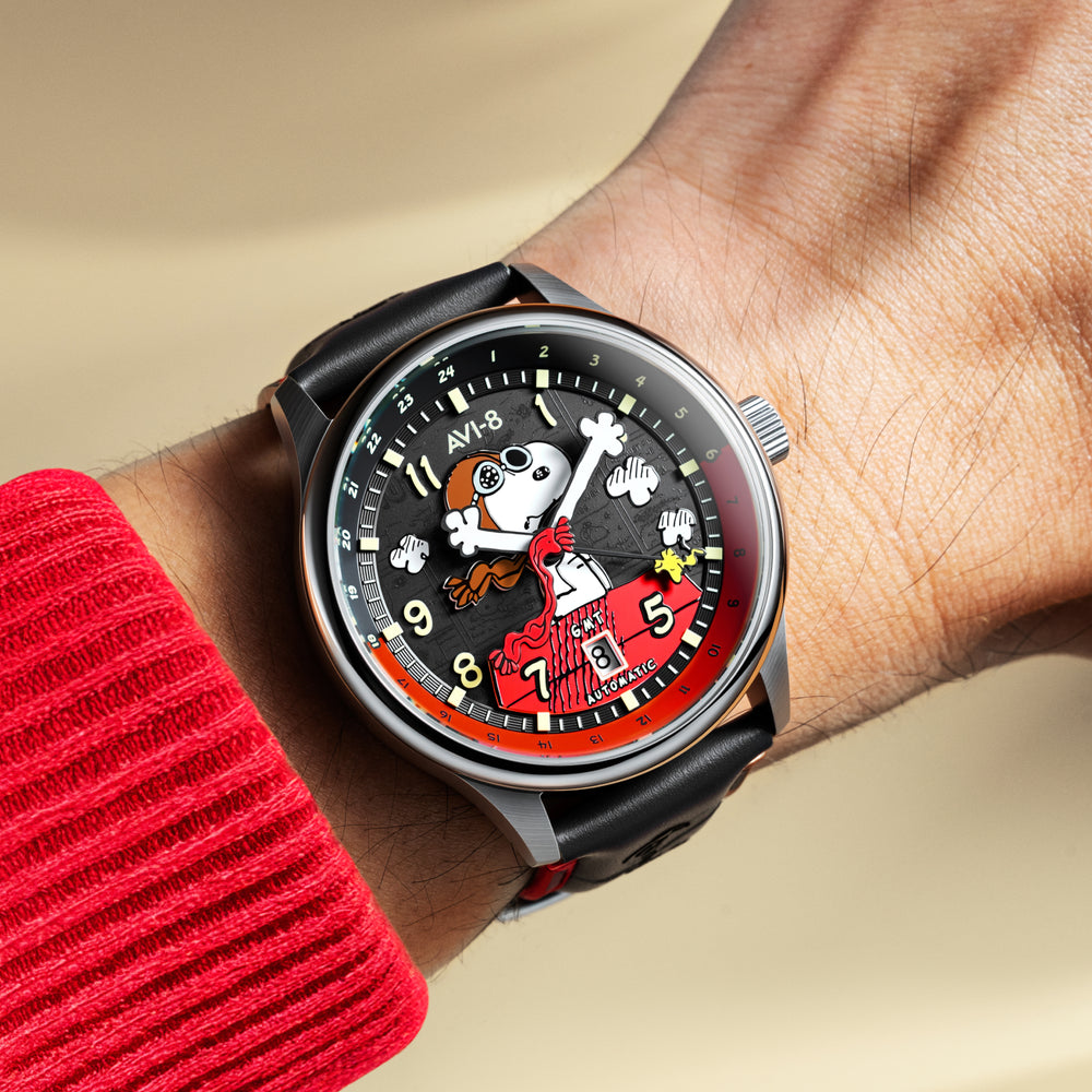 Doghouse Red | Hawker Hurricane Kent GMT Automatic Peanuts Snoopy