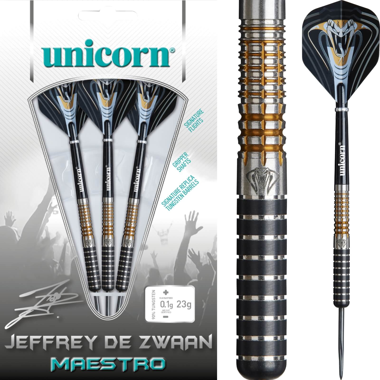 Unicorn Jeffrey De Zwaan Phase 3 Darts For Sale | 23g 25g | Avid Darts