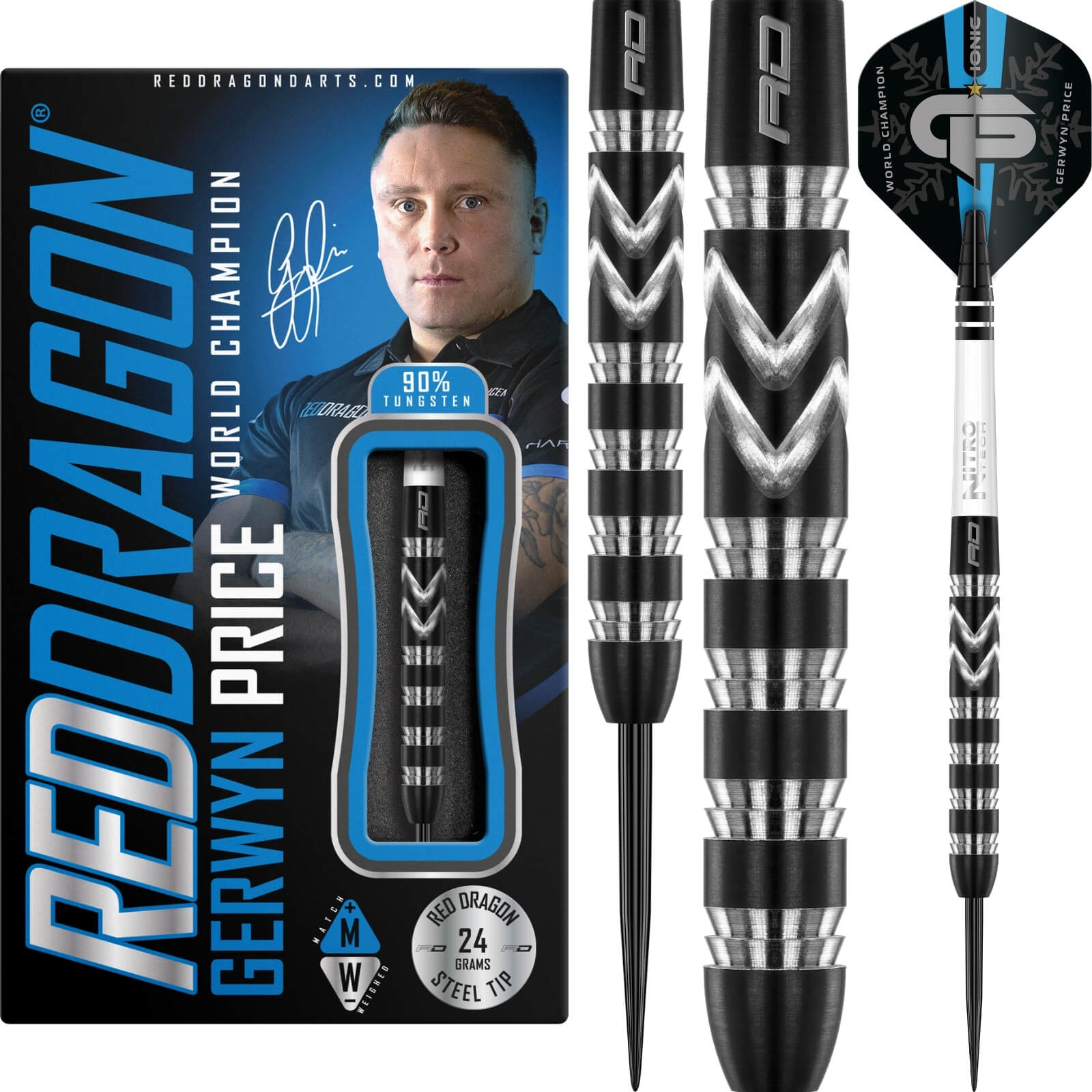 Red Dragon Gerwyn Price World Champion Darts For Sale | 24g 26g