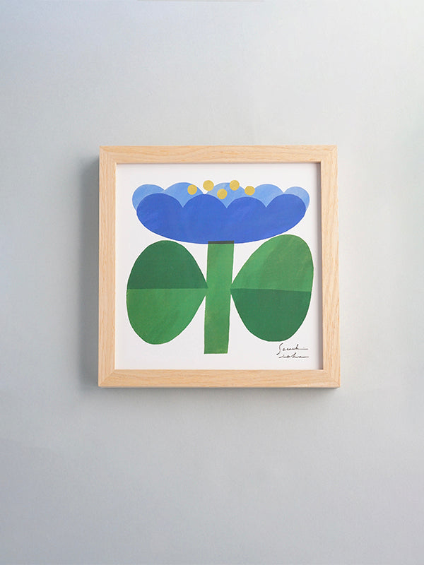 アートフレーム M ナチュラル イオクサツキ 青い花 | AXCIS ONLINE