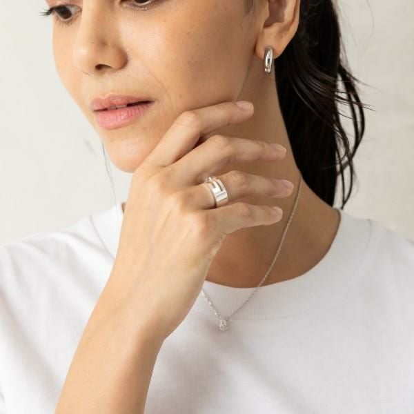 グッチ 指輪 ブランデッドレギュラー Gリング スターリングシルバー