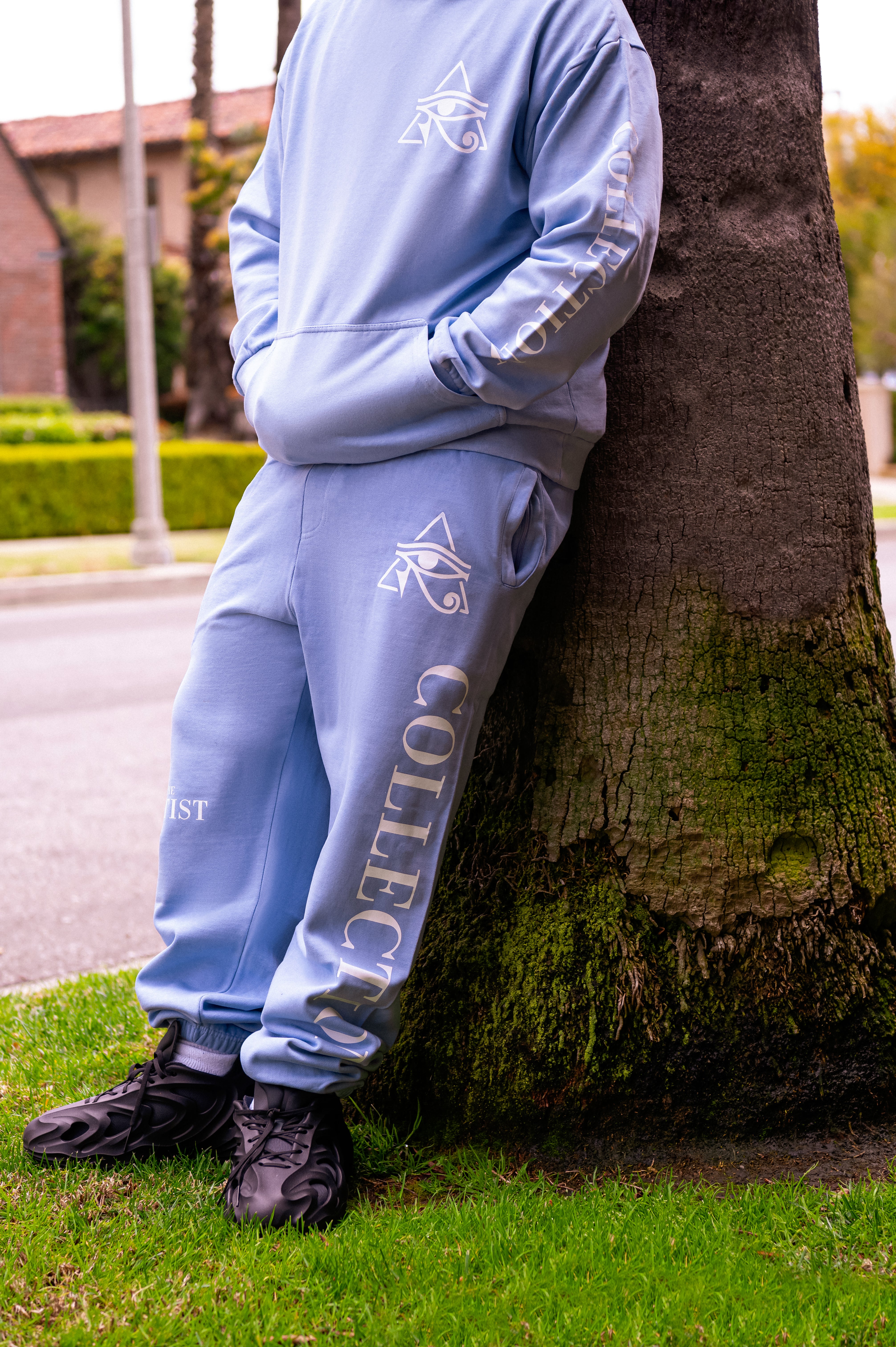 The Artist Collection Baby Blue Sweat Pants – Ayona Clemons