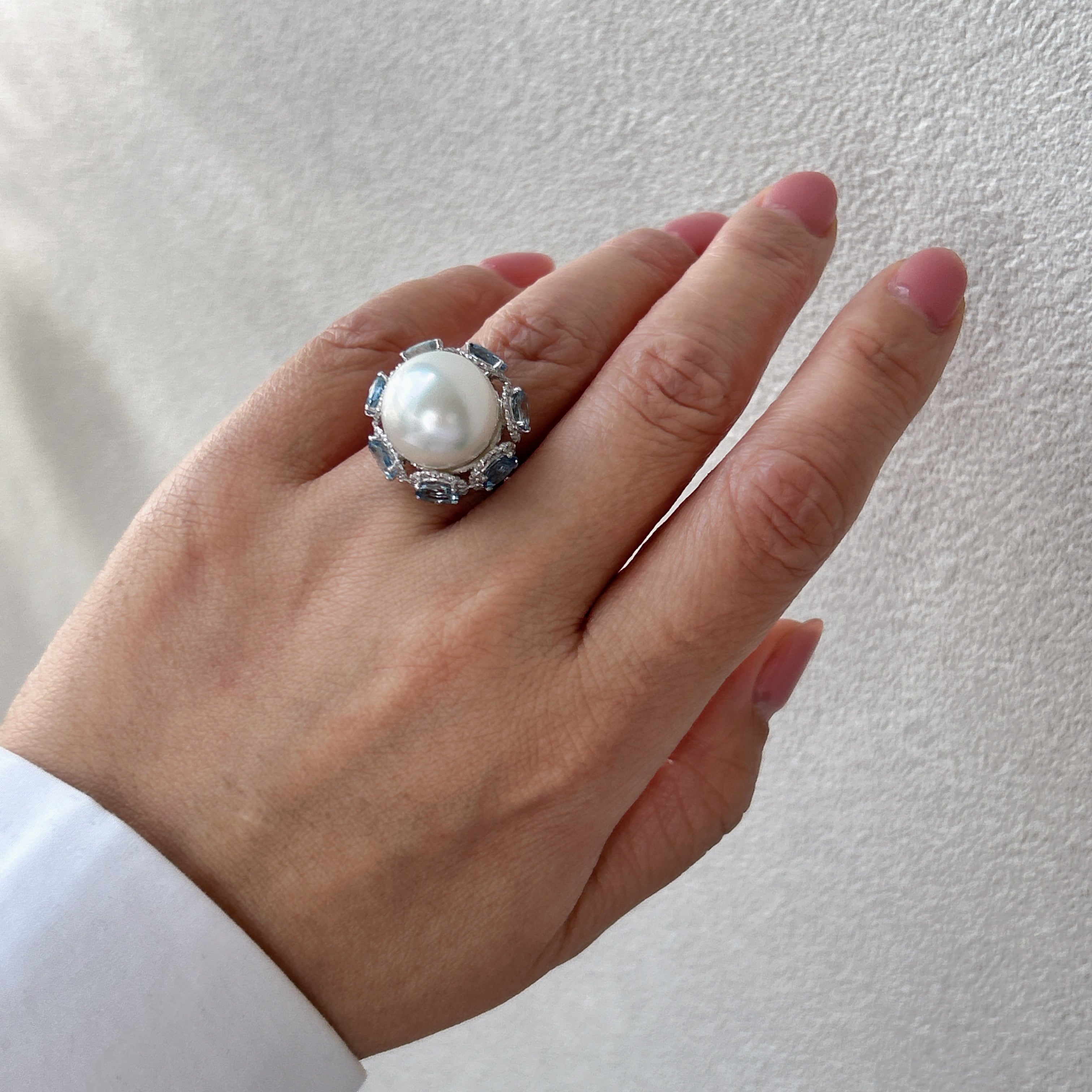 水色の蕾］リング 南洋真珠13mm – AYAKO SAKURAI（櫻井 彩子）公式サイト