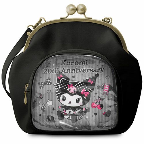 在庫商品】ポケット付き大玉がま口ラウンドバッグ【マイメロディ