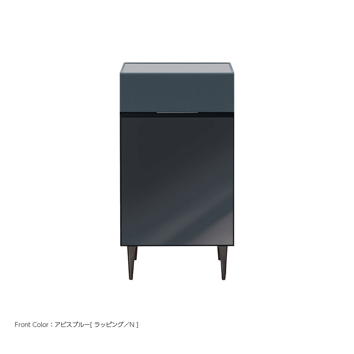 綾野製作所 ゼノノワール 幅50cm 80cm サイドボード ガラス扉 引出し