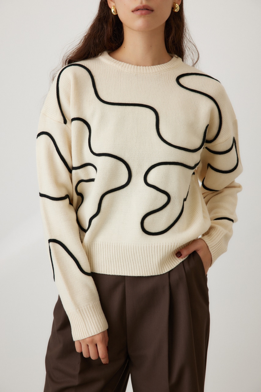 crie conforto】コードエンブロイダリーニット｜WOMEN｜254HAT70-087I