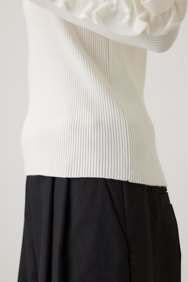 crie conforto】スリーブフリルニット｜WOMEN｜254HAT70-100I｜AZUL BY