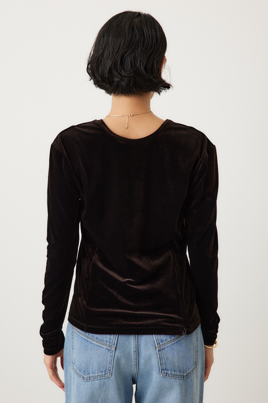 crie conforto】2WAYベロアトップス｜WOMEN｜254HAT80-070H｜AZUL BY