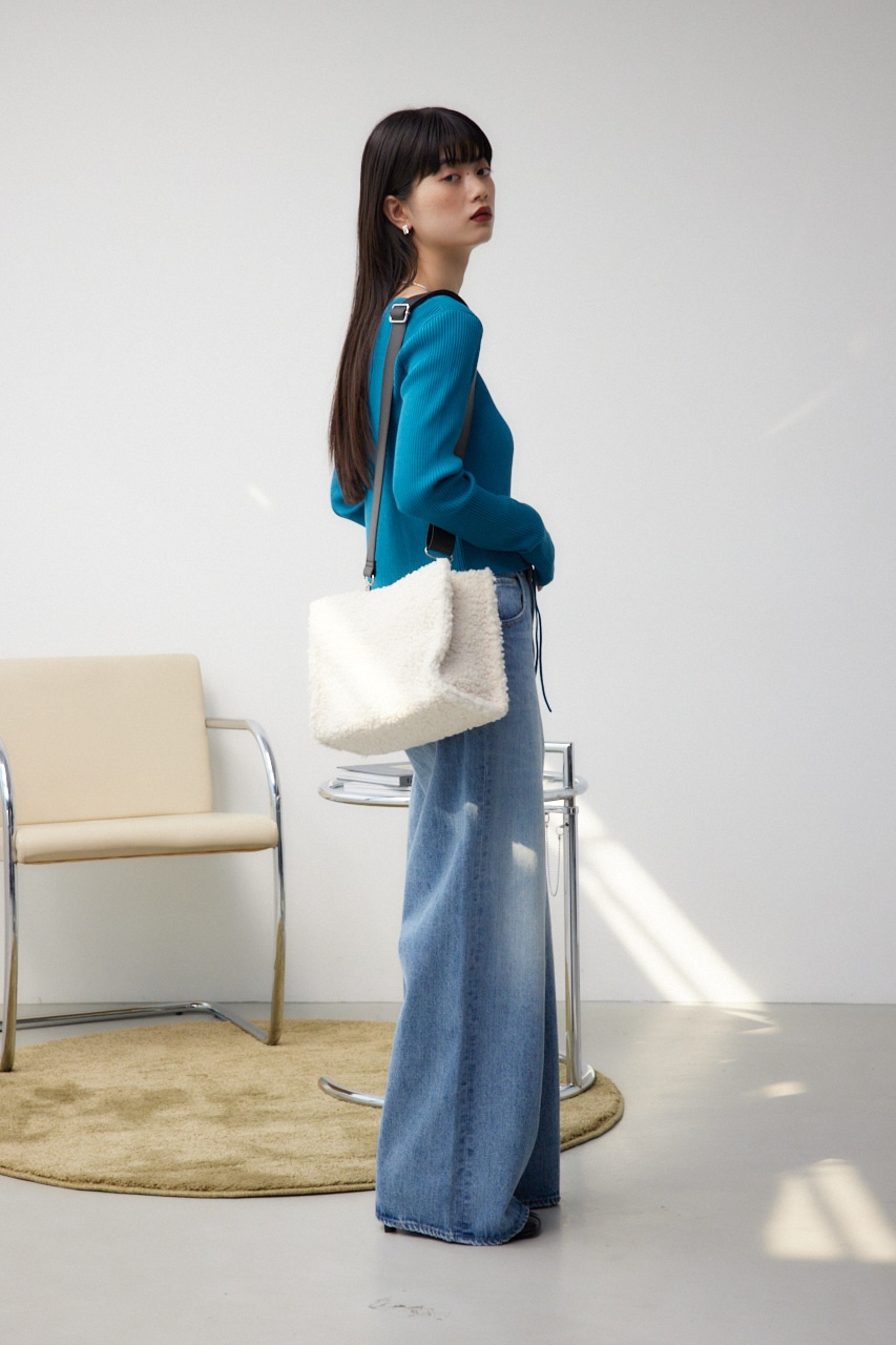 ナローハンドルボアミニトートバッグ｜WOMEN｜250HAB55-345H｜AZUL BY