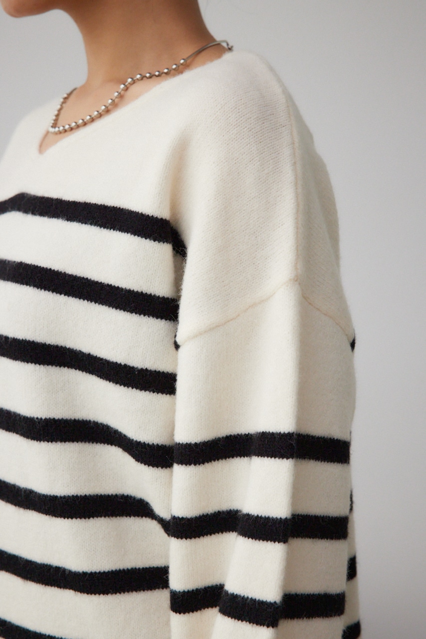 Vネックアソートカラーニットプルオーバー｜WOMEN｜250HAB70-124B