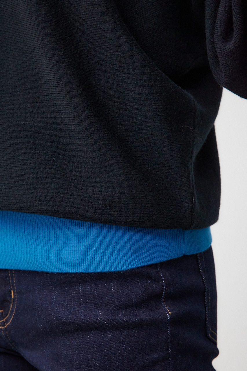 バイカラードルマンニットプルオーバー｜WOMEN｜250HAC70-520H｜AZUL