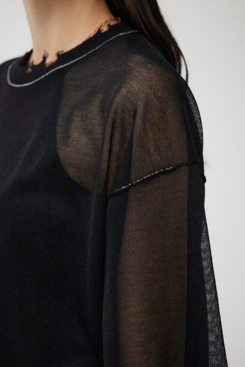 ダメージシアープルオーバー｜WOMEN｜250HAG70-302H｜AZUL BY MOUSSY