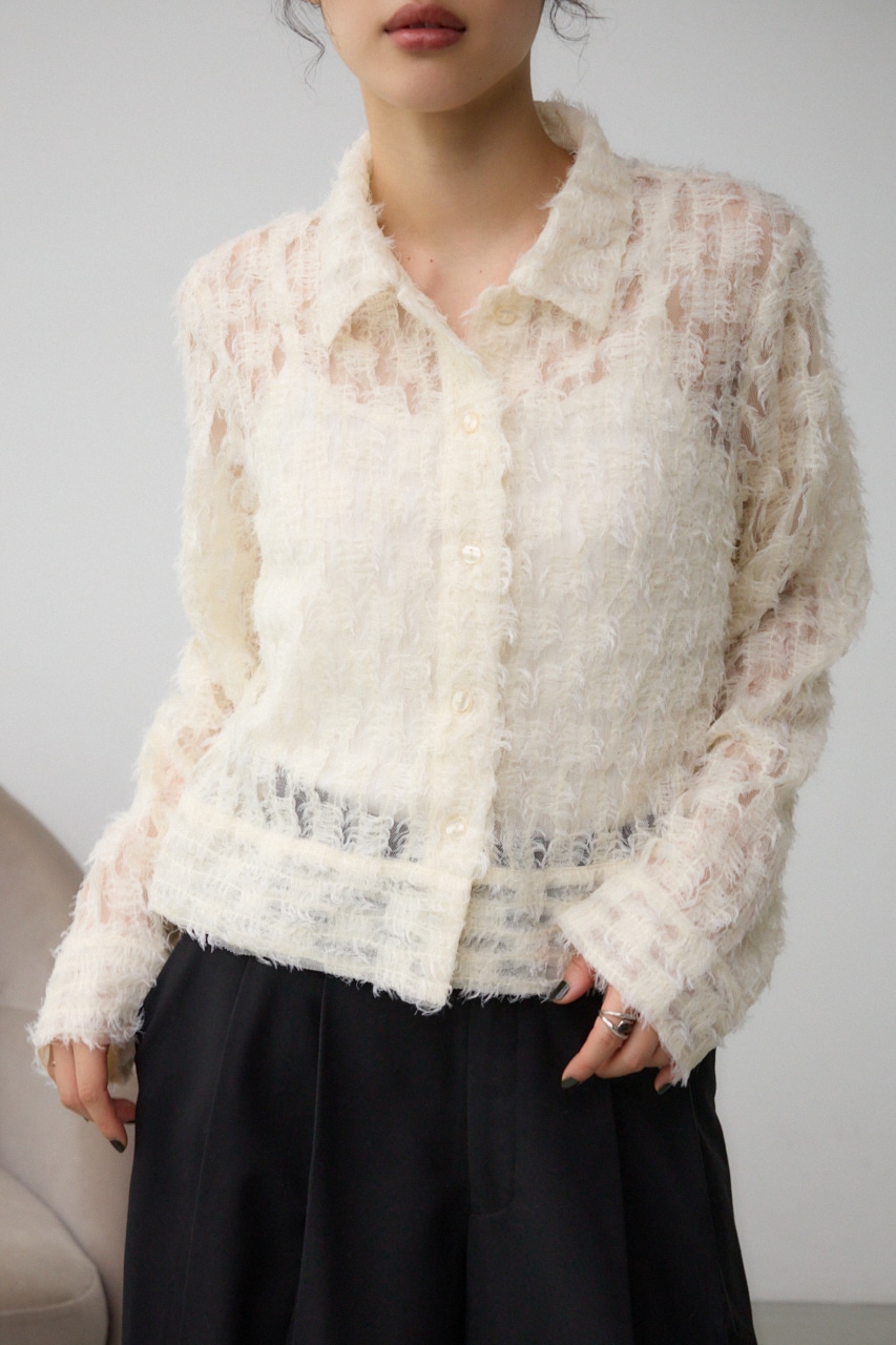 フェザーチュールシャツ｜WOMEN｜250HAM30-103H｜AZUL BY MOUSSY