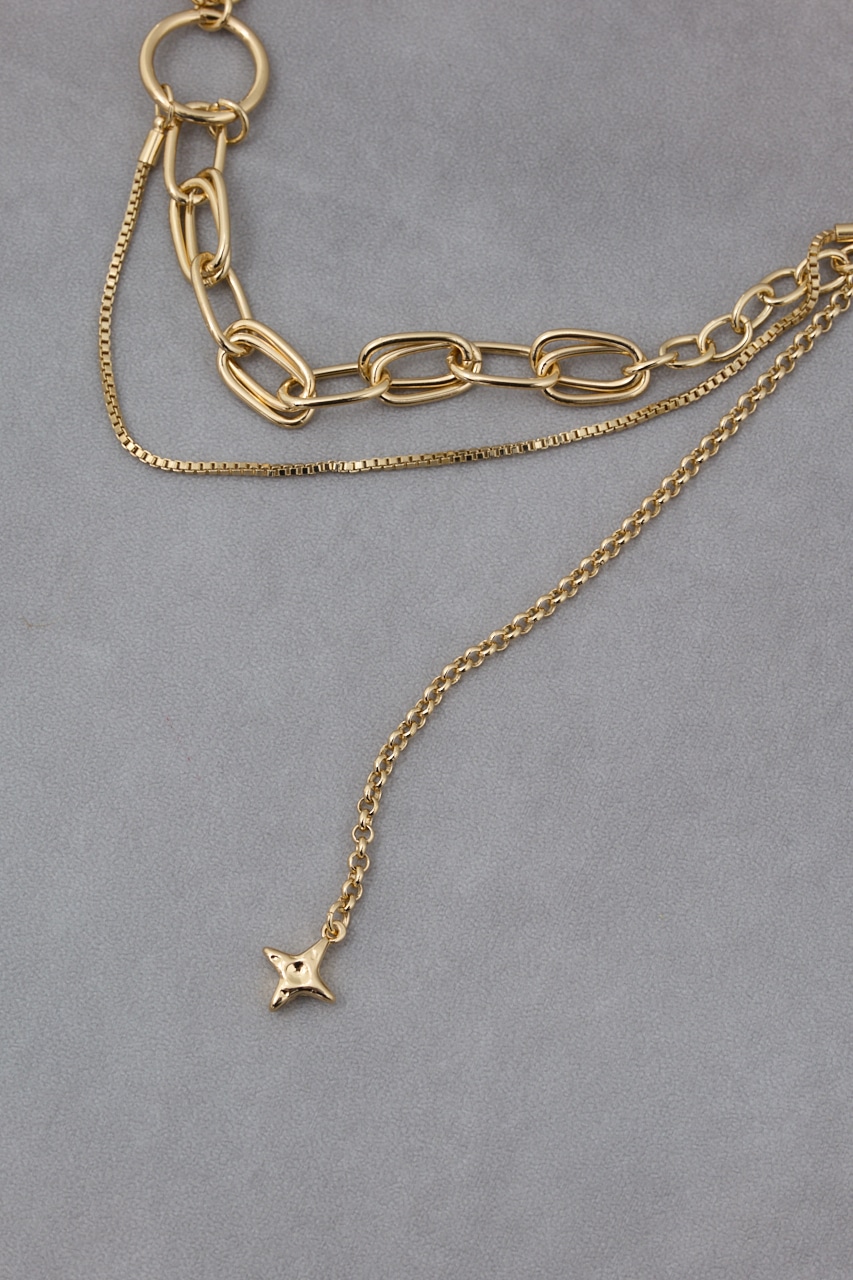 ダイヤシェイプドアシンメトリーネックレス｜WOMEN｜250HAT56-409K