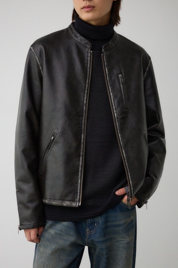 ヴィンテージフェイクレザーシングルライダース｜MEN｜251HAC30-033H