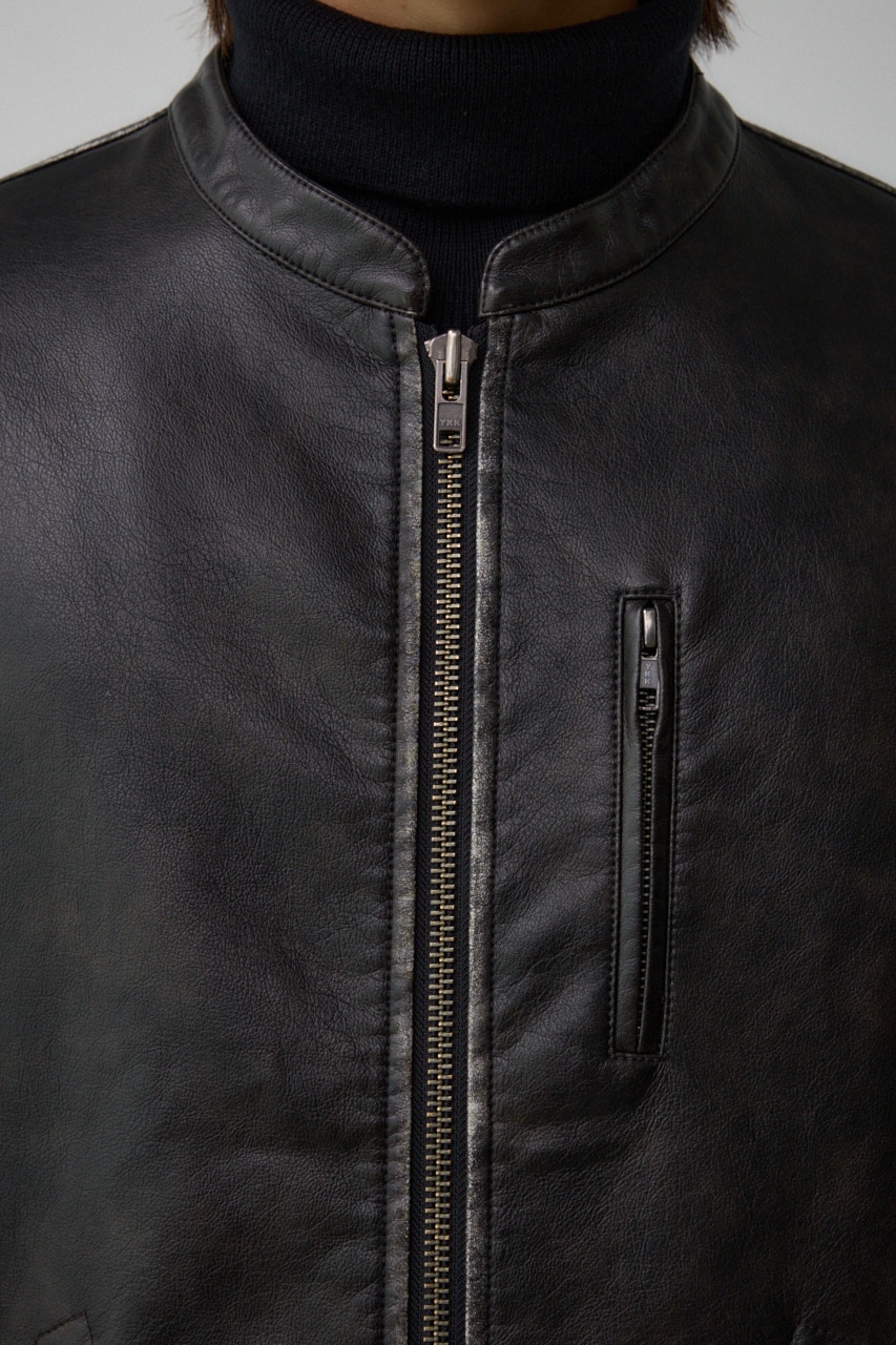 ヴィンテージフェイクレザーシングルライダース｜MEN｜251HAC30-033H