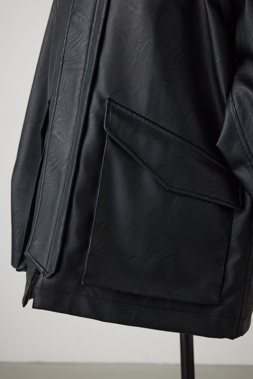 フェイクレザージップブルゾン｜MEN｜251HAT30-186H｜AZUL BY MOUSSY