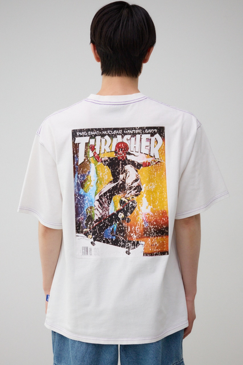 THRASHER】 AZUL別注ファイヤーパターンT｜MEN｜251HAX90-251E｜AZUL