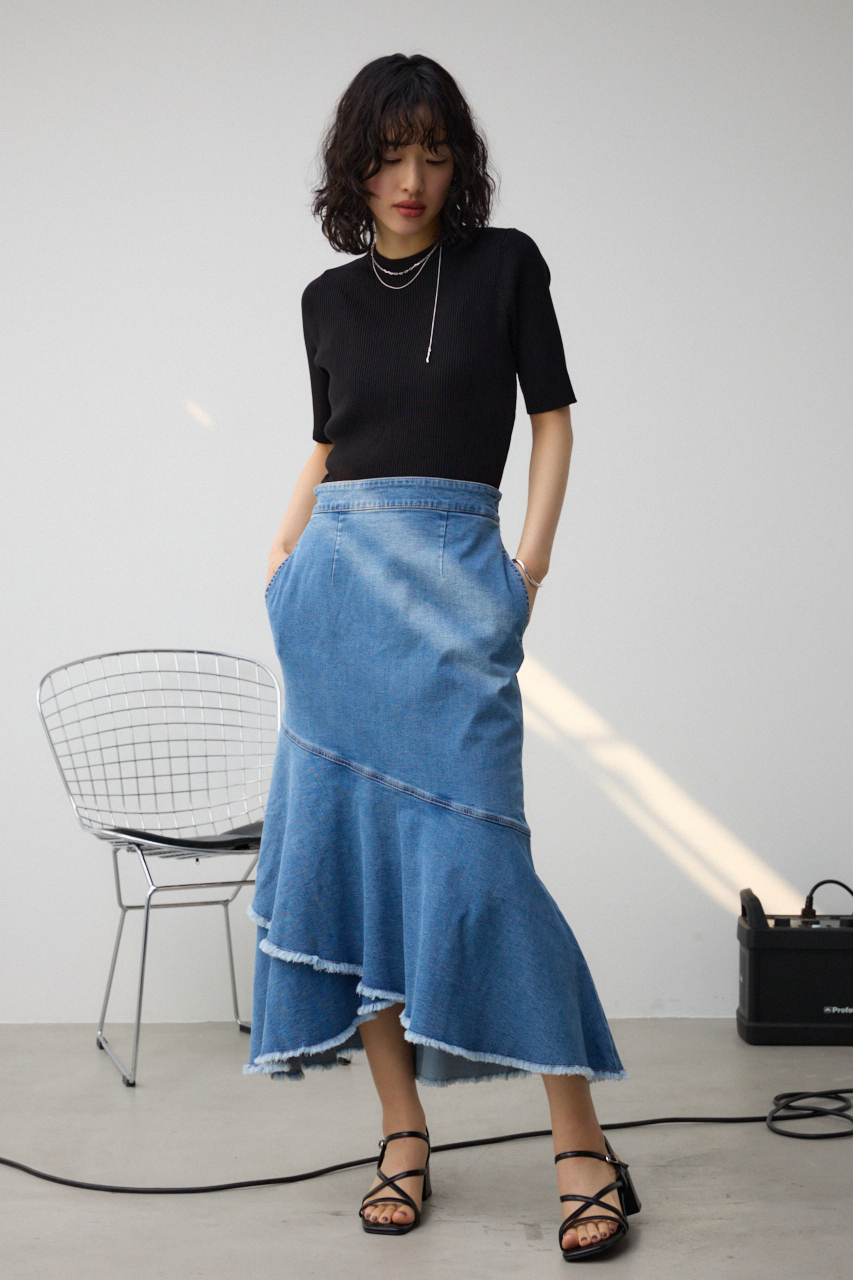 カシュクールフレアマーメイドデニムスカート｜WOMEN｜250HSF12-031C