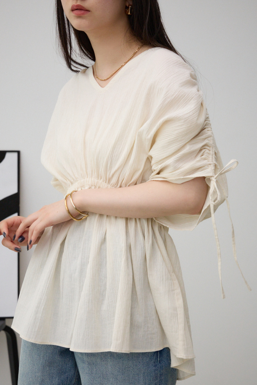 ショルダードロストペプラムブラウス｜WOMEN｜250HSF30-238D｜AZUL BY