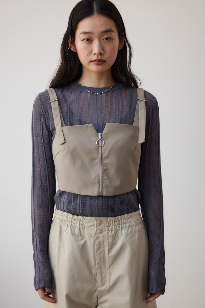 ジップビスチェ｜WOMEN｜250HSG30-094B｜AZUL BY MOUSSY（アズールバイ