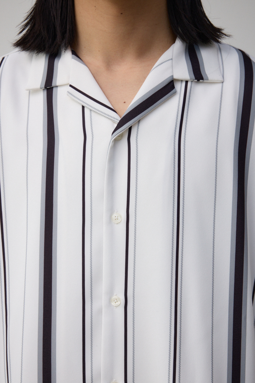 梨地マルチストライプシャツ｜MEN｜251HSB30-173D｜AZUL BY MOUSSY