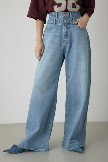 crie conforto】ダブルウエストバギーデニム｜WOMEN｜254IAT12-0021